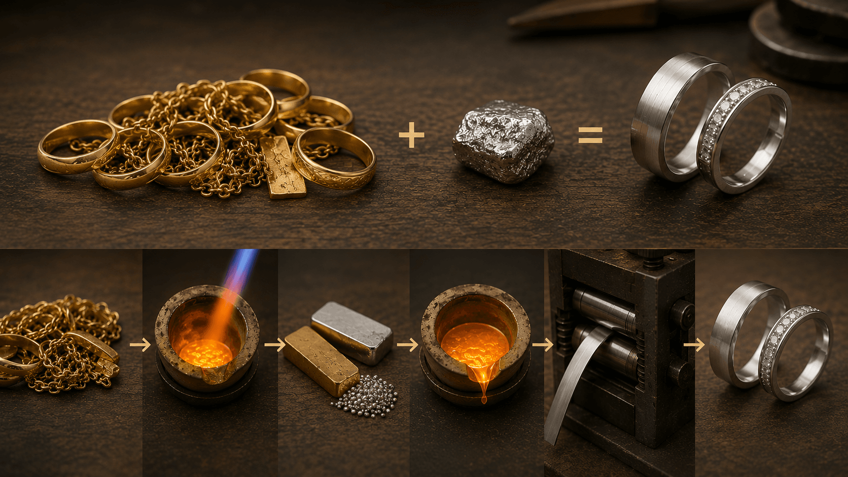 Umlegieren (Goldfarbe aendern)